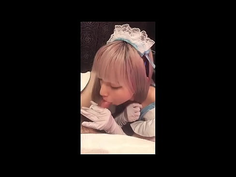 ❤️ Idol Japanese [mayuka], Aṣọ iranṣẹbinrin Faranse, apakan 1, ifefẹfẹ ati fifẹ kuro pẹlu ipara ❤️ Iwa onihoho furo